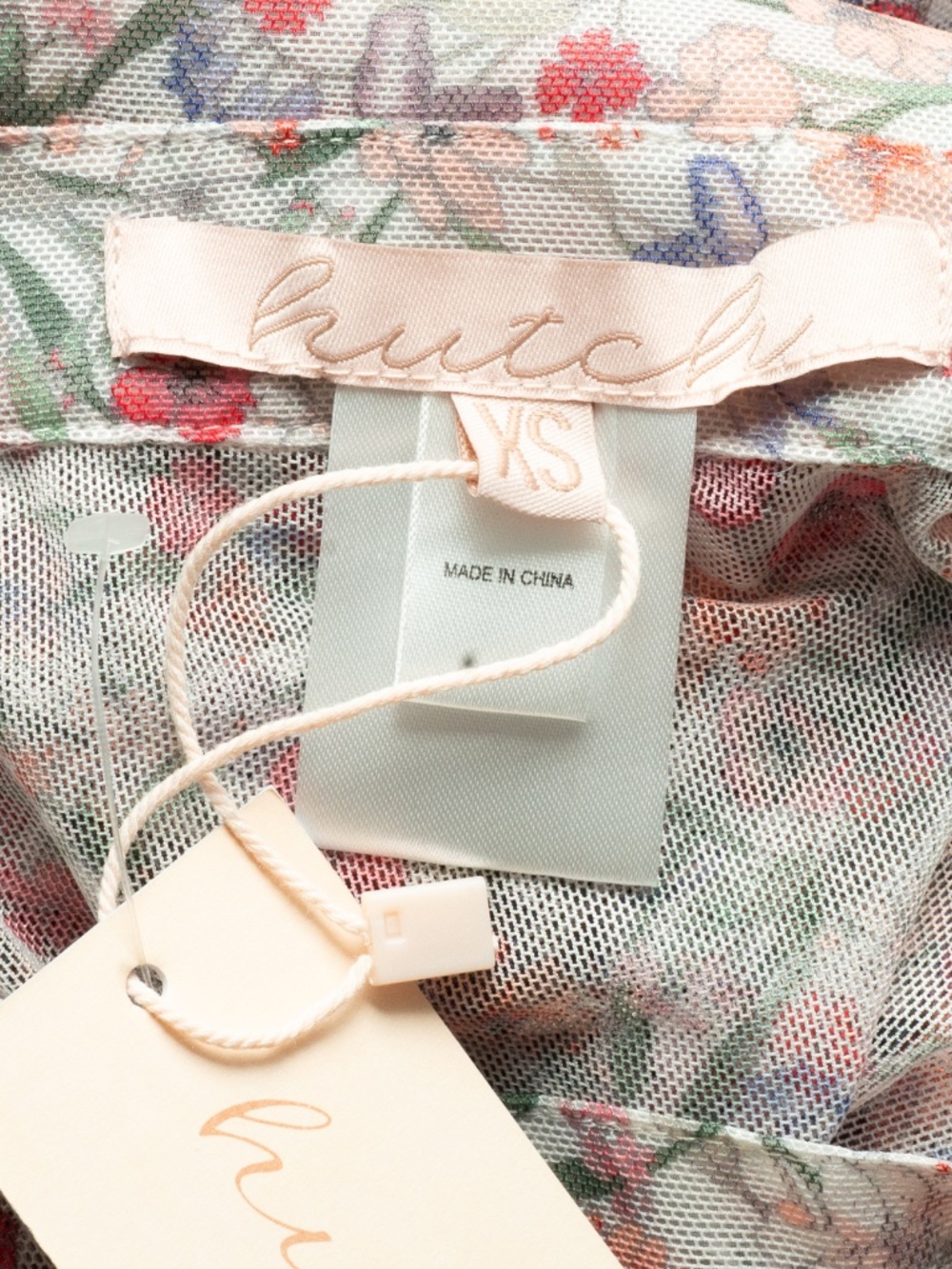 Hutch - Sheer Floral Mesh Shirtdress Cover-Up - Picture 5 of 11